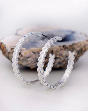 Load image into Gallery viewer, Chevron Hoop Earrings
